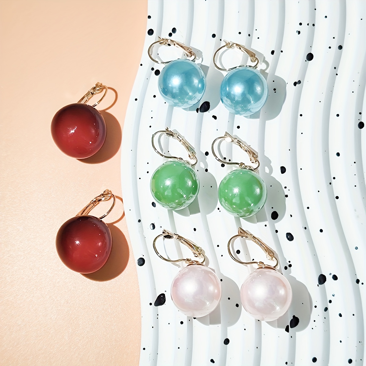 Cherry Ear Studs - Vibrant Red Cherry Design with Golden Stems, Ear Studs - Multiple Color Options Paired with Golden, Simple Earrings for Daily Wear and Special Occasions, Versatile Elegant Jewelry Accessory, Playful Design, Elegant Presentation