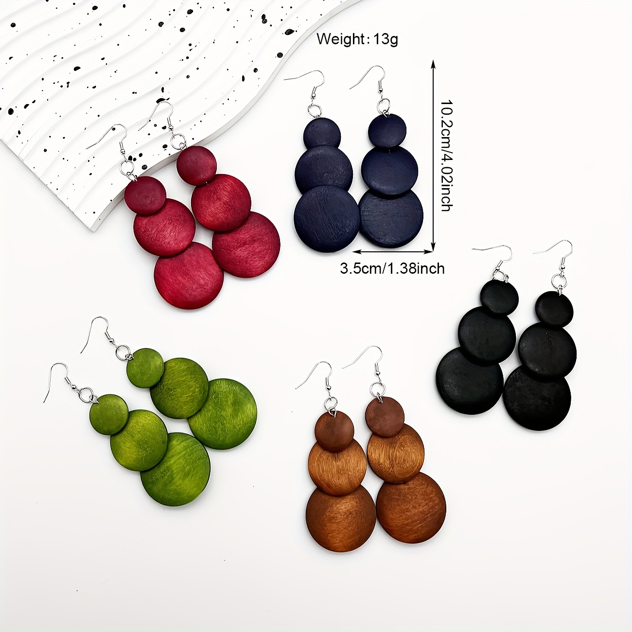 Multi-Color Mix And Match 5pcs Pack Set Earrings, European And American Fashion Popular Earrings And Ear Pendants, Alternative Versatile Ear Ornaments